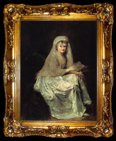 framed  anna dorothea therbusch Self-portrait, ta009-2